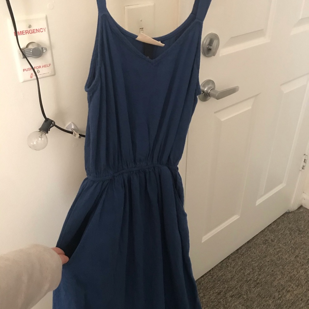 Navy mid length Dress